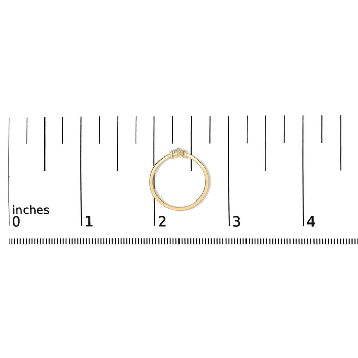 Diamond Accent Initial A-Z Ring in 10K Yellow Gold