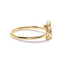 Anillo de hoja y rama con diamantes de 1/10 ct. p.t. en oro amarillo de 10K, foto 2