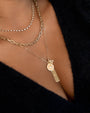 Collar de cadena de eslabón abierto en oro de 14K, foto 4