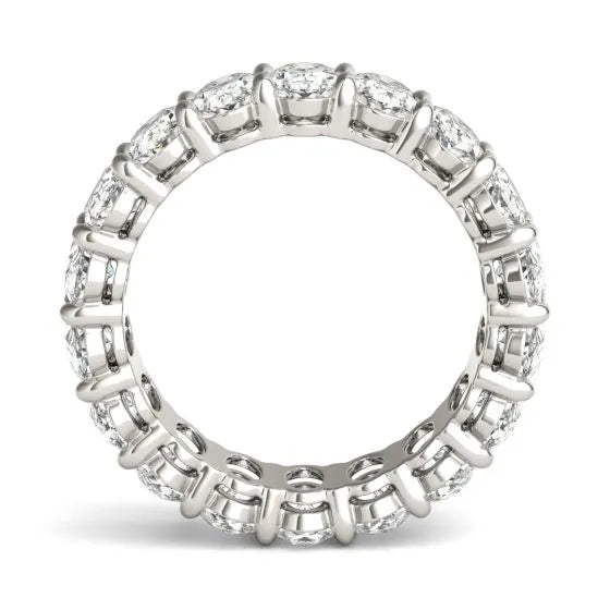 Argolla Couture Classic con diamantes cultivados en laboratorio de 4 CTW en oro de 14K, foto 3