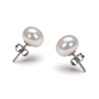 6-7 mm White Freshwater Pearl Stud Earrings, photo 1