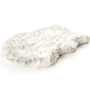 PupRug Curve Faux Fur Orthopedic Dog Bed, White with Brown Accents, photo 6