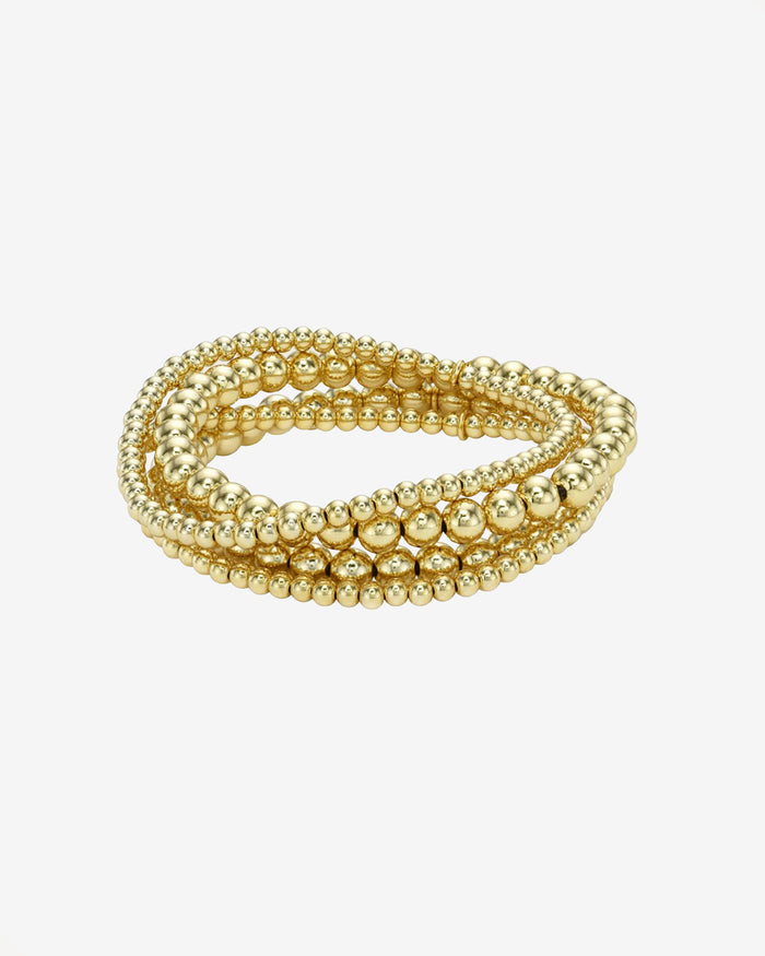 3mm and 5mm Bead Bracelet Stack Set, photo 1