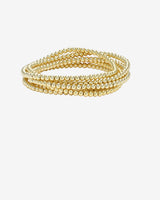 Conjunto de pulseras de cuentas de 3mm para apilar
