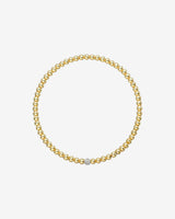 3mm Bead and Diamond Bead Bracelet