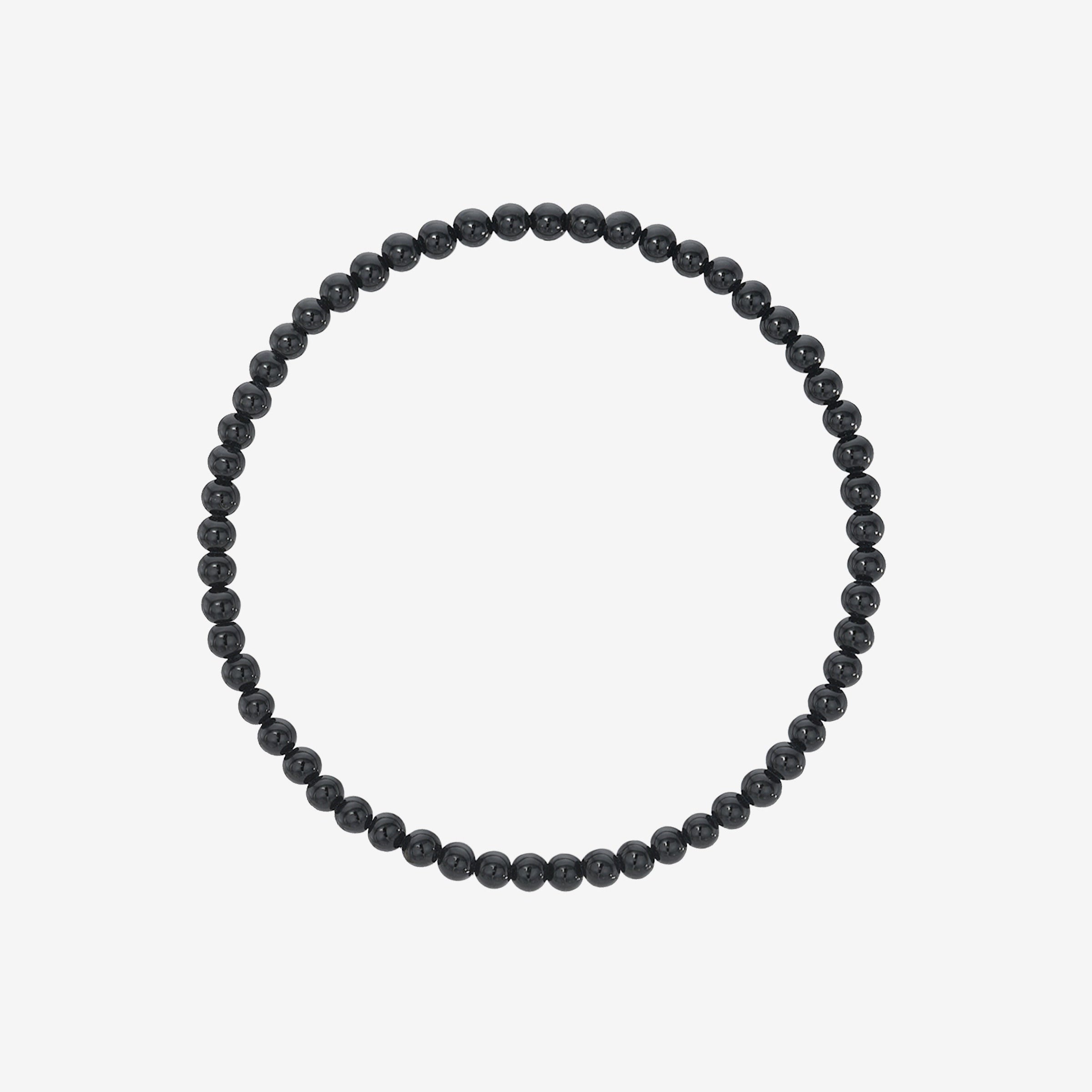 3mm Black Onyx Bead Bracelet, photo 1