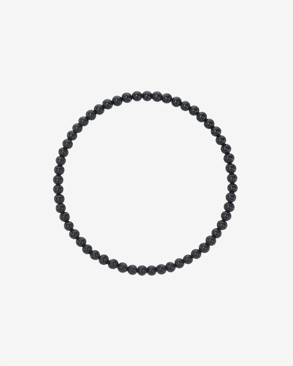 Pulsera de cuentas de ónix negro de 3mm, foto 1