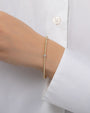 Diamond Bar 3mm Bead Bracelet, photo 2