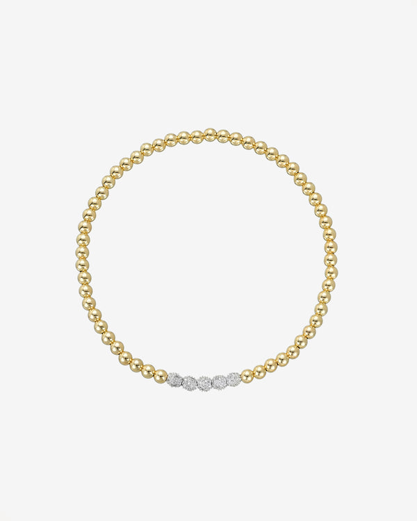 3mm Multi Diamond Bead Bracelet, photo 1