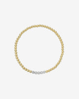 3mm Multi Diamond Bead Bracelet