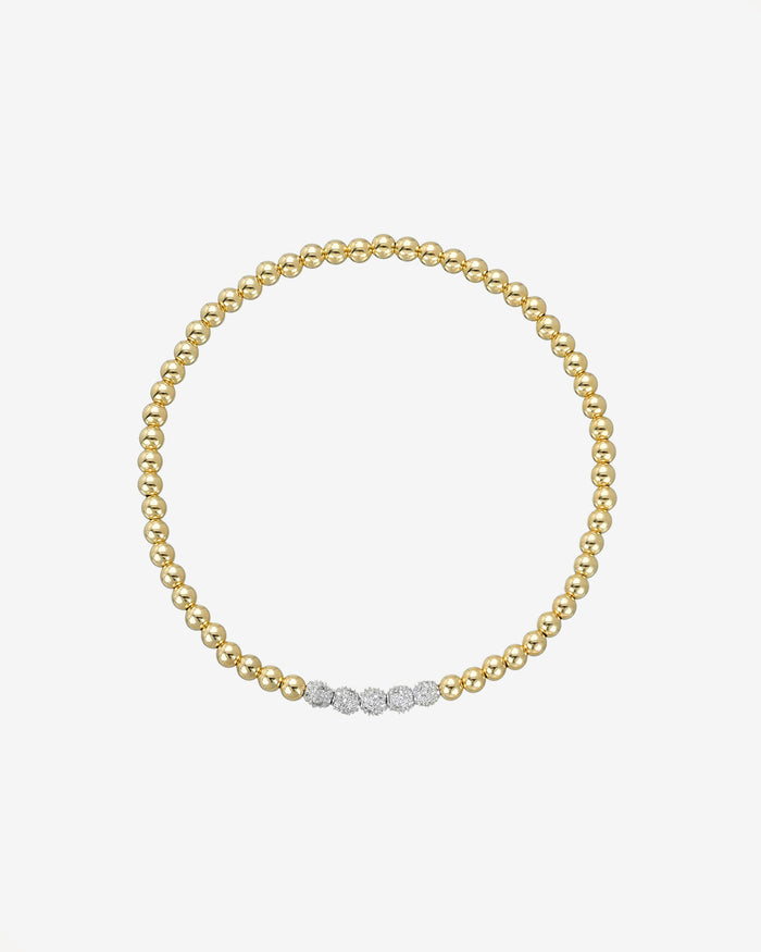3mm Multi Diamond Bead Bracelet, photo 1