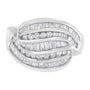 1 Ct. T.W. Diamond Bypass Band Ring in 14K White Gold, photo 1