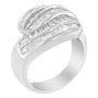 1 Ct. T.W. Diamond Bypass Band Ring in 14K White Gold, photo 2