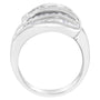 1 Ct. T.W. Diamond Bypass Band Ring in 14K White Gold, photo 4