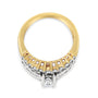 1 1/2 Ct. T.W. Round and Princess-Cut Diamond Band Ring in 14K Yellow and White Gold, photo 4