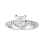 1 1/5 Ct. T.W. 4-Prong-Set Princess Diamond Classic Engagement Ring in 14K White Gold, photo 1