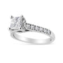 1 1/5 Ct. T.W. 4-Prong-Set Princess Diamond Classic Engagement Ring in 14K White Gold, photo 2