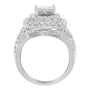 2 1/4 Ct. T.W. Round and Princess Diamond Ring in 14K White Gold, photo 2