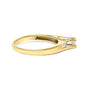 Anillo de compromiso con diamantes de talla princesa de 1/4 ct. p.t. en oro amarillo de 14K, foto 2