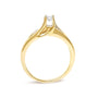 Anillo de compromiso con diamantes de talla princesa de 1/4 ct. p.t. en oro amarillo de 14K, foto 6