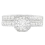 1 Ct. T.W. Round-Cut Diamond Prong-Set Rounded Ring in 14K White Gold, photo 3