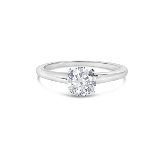 1 Ct. T.W. Round Lab-Grown Diamond 4 Prong Solitaire Engagement Ring in 14K White Gold, photo 1