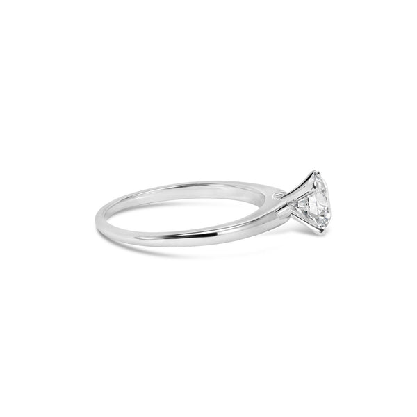 1 Ct. T.W. Round Lab-Grown Diamond 4 Prong Solitaire Engagement Ring in 14K White Gold, photo 2