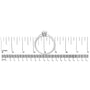 1/2 Ct. T.W. Oval Lab-Grown Diamond 4 Prong Solitaire Engagement Ring in 14K White Gold, photo 7