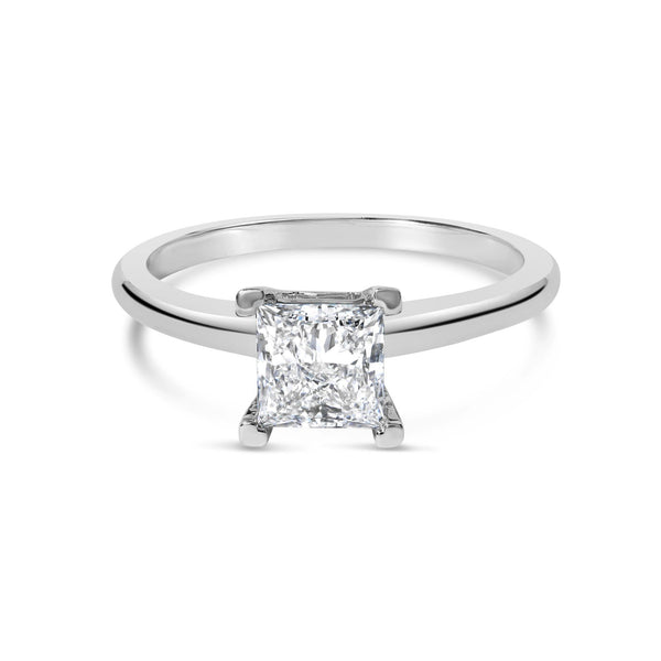 1 Ct. T.W. Princess Lab-Grown Diamond Solitaire Engagement Ring in 14K White Gold, photo 1