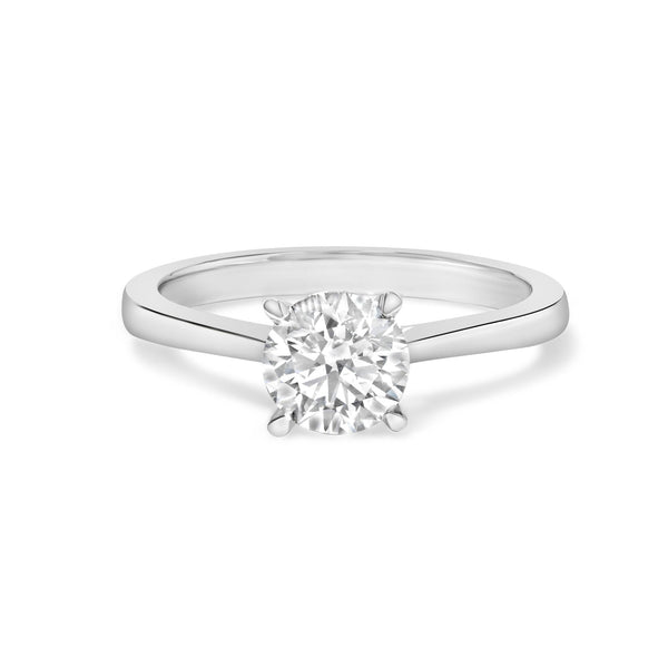 1 Ct. T.W. Round Lab-Grown Diamond Eagle Claw 4-Prong-Set Solitaire Engagement Ring in 14K White Gold, photo 1
