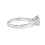 Anillo de compromiso de 4 garras de águila con diamante cultivado en laboratorio de 1 ct. p.t. en oro blanco de 14K, foto 2