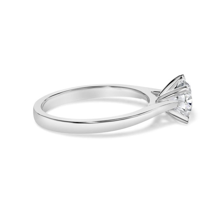 Anillo de compromiso de 4 garras de águila con diamante cultivado en laboratorio de 1 ct. p.t. en oro blanco de 14K, foto 2