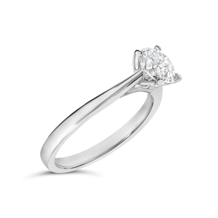 Anillo de compromiso de 4 garras de águila con diamante cultivado en laboratorio de 1 ct. p.t. en oro blanco de 14K, foto 4