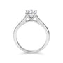 Anillo de compromiso de 4 garras de águila con diamante cultivado en laboratorio de 1 ct. p.t. en oro blanco de 14K, foto 6