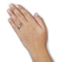 1/6 Ct. T.W. Diamond Composite Halo and Split Shank Bridal Set Ring and Band in Sterling Silver, photo 3
