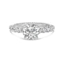 3 1/5 Ct. T.W. Lab-Grown Diamond Vintage Style Engagement Ring in 14K White Gold, photo 1