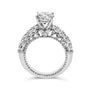 3 1/5 Ct. T.W. Lab-Grown Diamond Vintage Style Engagement Ring in 14K White Gold, photo 6