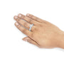 3 1/5 Ct. T.W. Lab-Grown Diamond Vintage Style Engagement Ring in 14K White Gold, photo 3