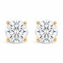 IGI Certified Lab-Grown Diamond Solitaire Stud Earrings in 14K Gold, photo 1