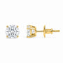 IGI Certified Lab-Grown Diamond Solitaire Stud Earrings in 14K Gold, photo 31
