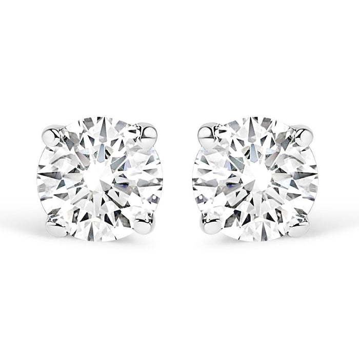 1/2 Ct. T.W. Lab-Grown Diamond Solitaire Stud Earrings in 14K Gold, photo 4
