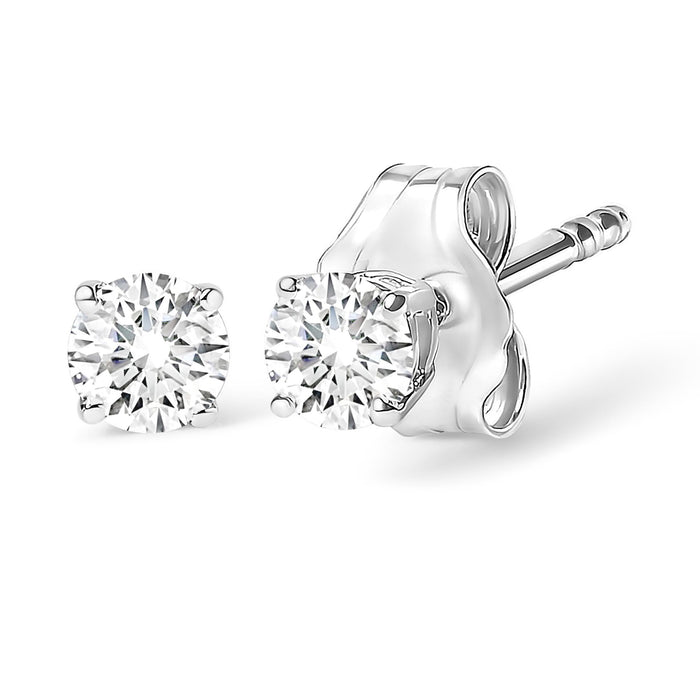 1/2 Ct. T.W. Lab-Grown Diamond Solitaire Stud Earrings in 14K Gold, photo 2
