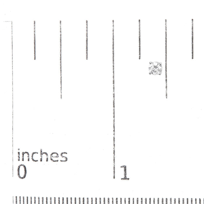 1/3 Ct. T.W. Round Brilliant-Cut Near Colorless Diamond Classic 4-Prong Stud Earrings in 14K White Gold, photo 5
