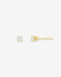 14K Gold 4 Prong Diamond Stud Earrings, photo 1