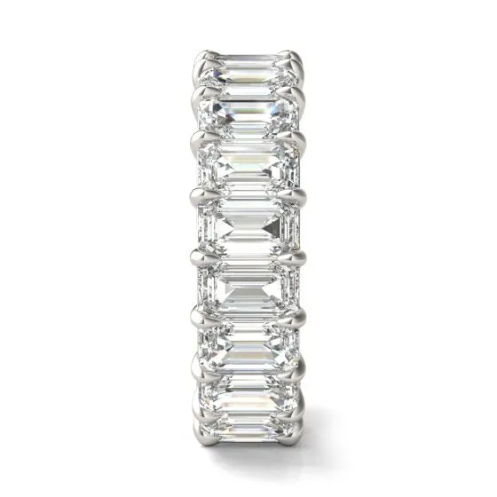 Argolla Couture Classic con diamantes cultivados en laboratorio de 6 1/4 CTW en oro de 14K, foto 4