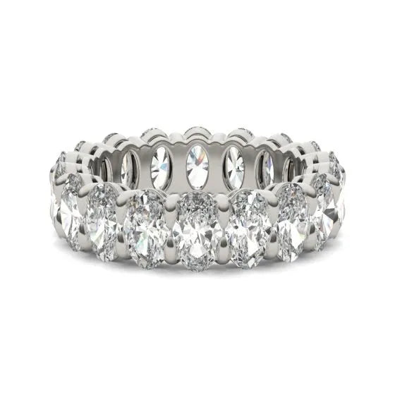 Argolla Couture Classic con diamantes cultivados en laboratorio de 4 CTW en oro de 14K, foto 4