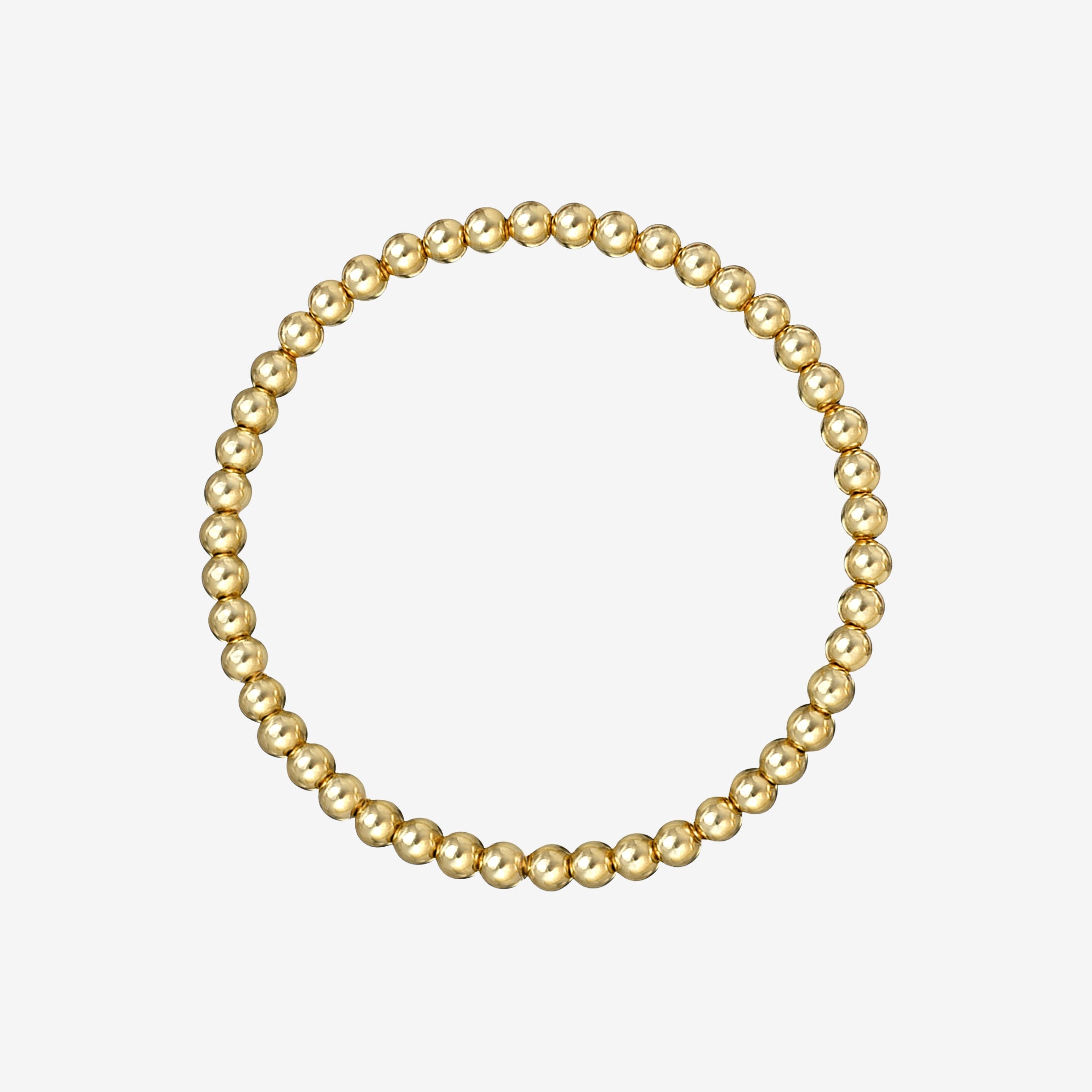 4mm Hollow Bead Stretch Bracelet, photo 1