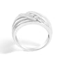 Anillo de banda de 3 piedras para hombre con diamantes de 1/2 ct. p.t. y engaste de canal en plata de ley, foto 6