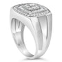 Men's 1 Ct. T.W. Diamond Band Ring in 14K White Gold, photo 5