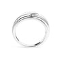 Anillo de banda para hombre de 3 piedras con diamantes de 1/6 ct. p.t. en plata de ley, foto 6